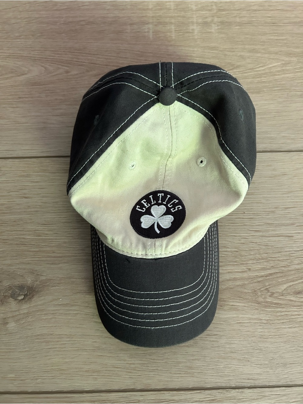 Boston Celtics Two-Tone Baseball Cap - Black & Off-White